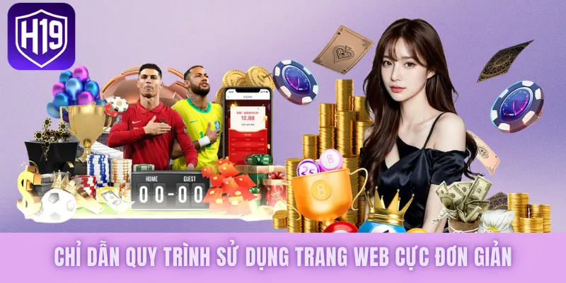 Chỉ dẫn quy trình sử dụng trang web cực đơn giản